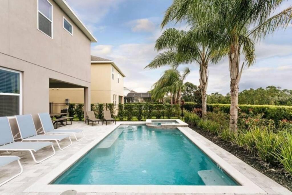 Luxurious Modern Villa Near Disney With Theater, Pool And Spa In Encore Resort At Reunion Орландо Екстериор снимка
